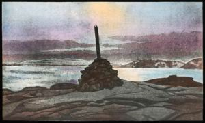Image of Cairn With Stick, Hebron, Labrador